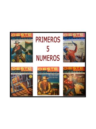Historietas Antiguas. Oeste Gigante. Los primeros 5 Numeros. /raro