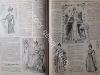 GACETA ANTIGUA DE MODAS 1899. " PAGINAS DE LA MODA " /57