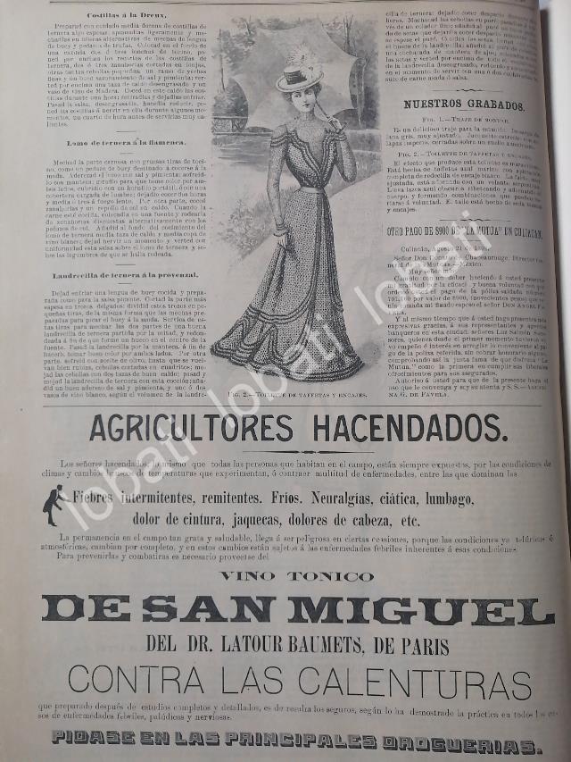 GACETA ANTIGUA DE MODAS 1899. " PAGINAS DE LA MODA " /57 - Image 6