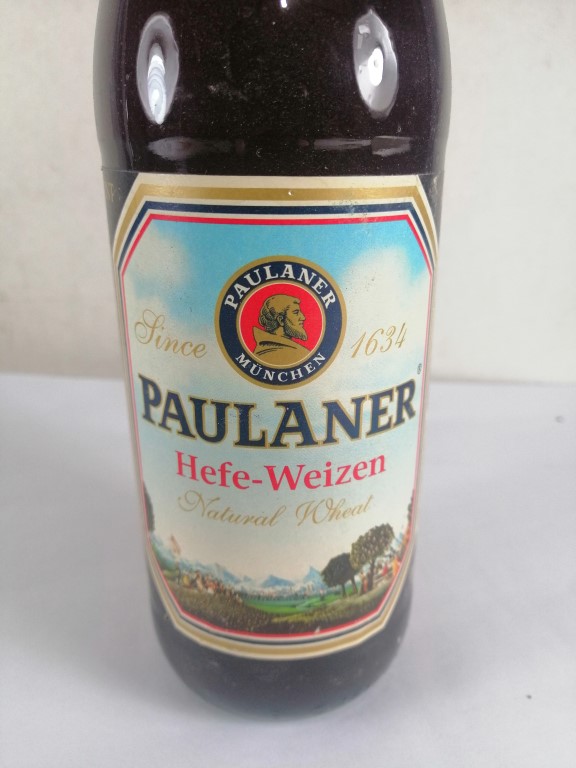 BOTELLA DE CERVEZA RETRO PAULANER HEFE-HEIZEN. AUN LLENA - Image 3