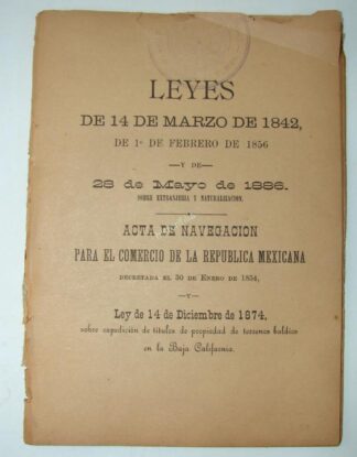 Acta De Navegacion Para Comercio 1886 Lnu Jrpd