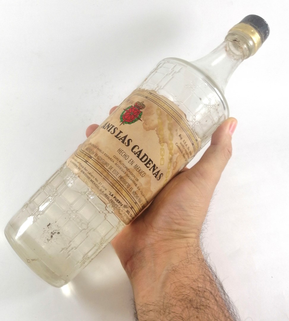 BOTELLA ANTIGUA. ANIS LAS CADENAS. CERRADA - Image 4