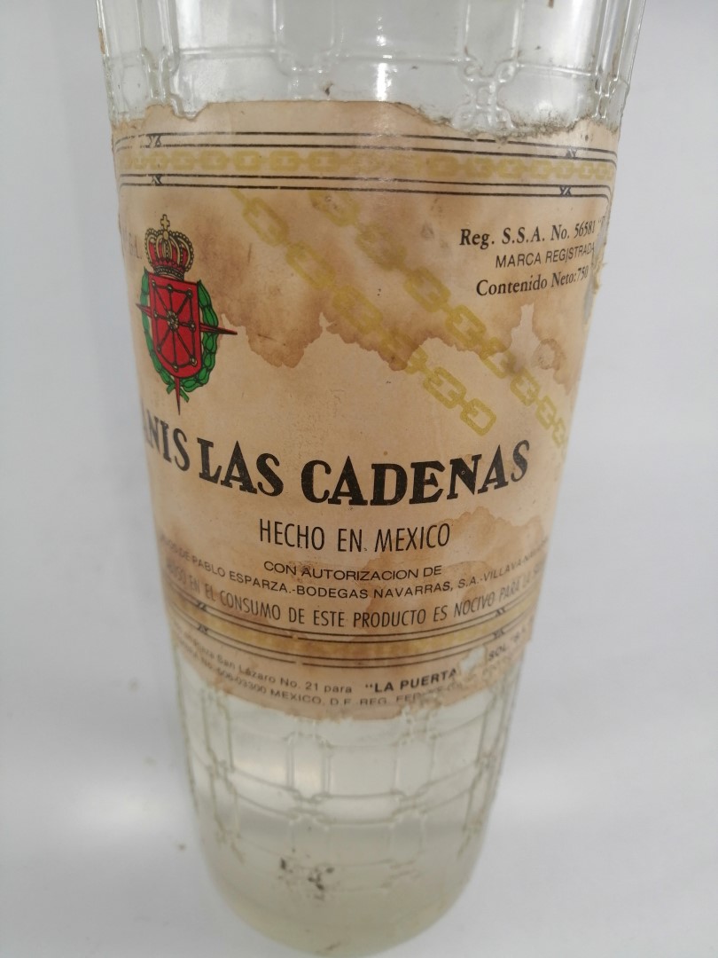 BOTELLA ANTIGUA. ANIS LAS CADENAS. CERRADA - Image 6