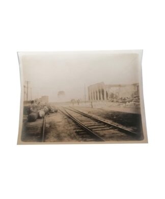 FOTOGRAFIA ANTIGUA REVOLUCION MEXICANA ATAQUE A FERROCARRIL N2