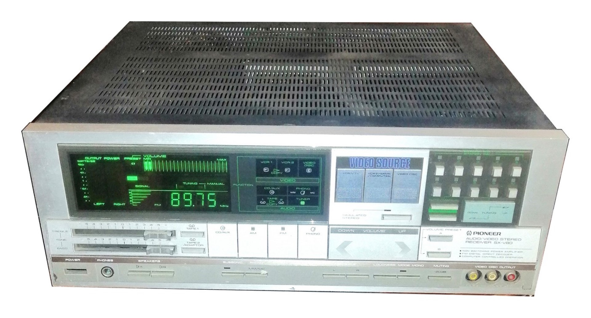 AMPLIFICADOR RECEIVER, PIONNER SX-V80 AÑO. 1984 (Vendedor: Afichetica y letras ) - Image 3