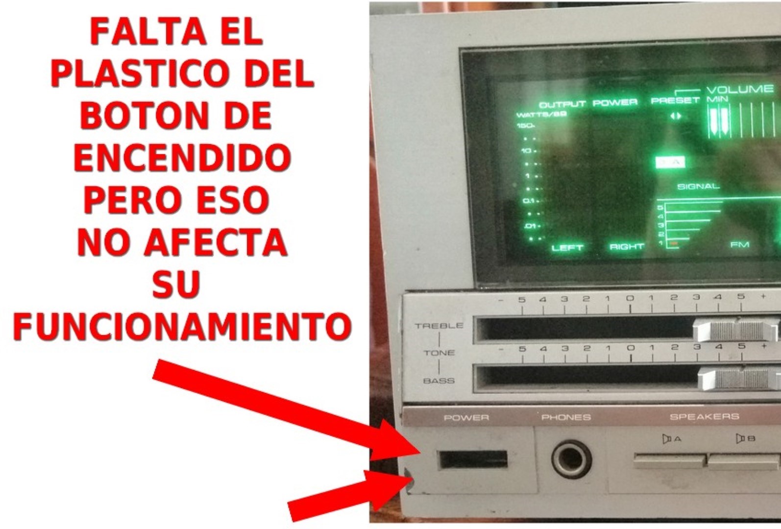 AMPLIFICADOR RECEIVER, PIONNER SX-V80 AÑO. 1984 (Vendedor: Afichetica y letras ) - Image 2