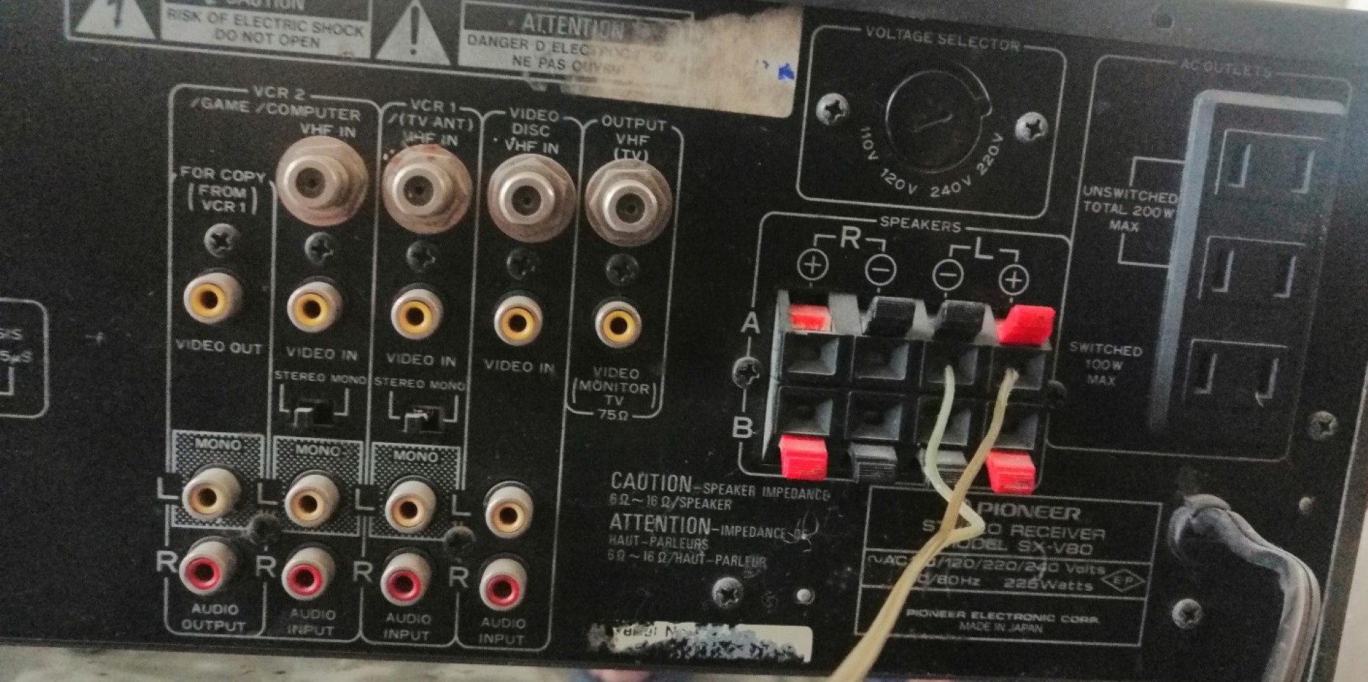 AMPLIFICADOR RECEIVER, PIONNER SX-V80 AÑO. 1984 (Vendedor: Afichetica y letras ) - Image 10
