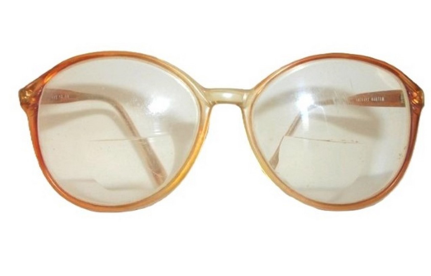 Genuinas Gafas Antiguas. Anthony Martin 1970s Mundo Hipster