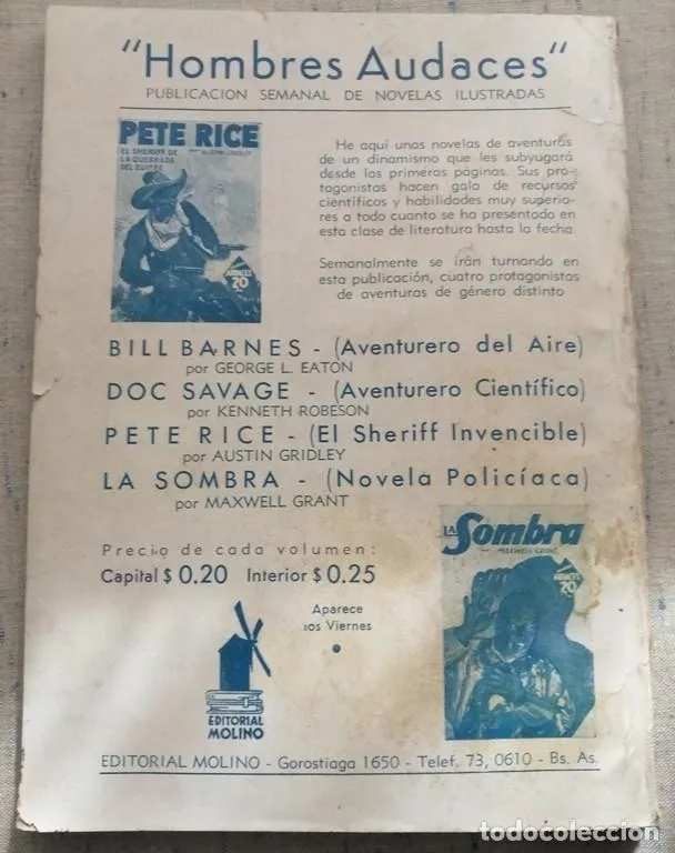 Historieta Antigua Bill Barnes No 1. Los Halcones 1938 - Image 2