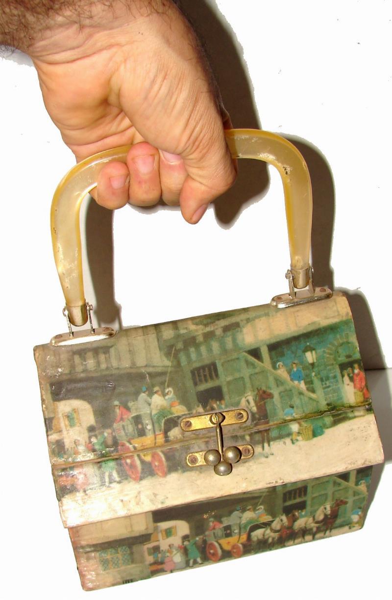 Bolso De Dama Retro Años 60s, artesanal, estilo Britanico - Image 4