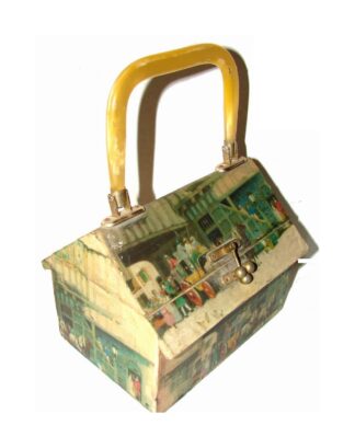 Bolso De Dama Retro Años 60s, artesanal, estilo Britanico