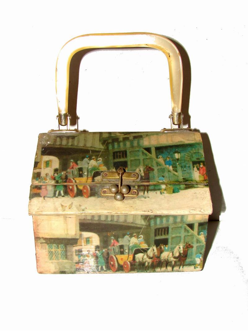 Bolso De Dama Retro Años 60s, artesanal, estilo Britanico - Image 7