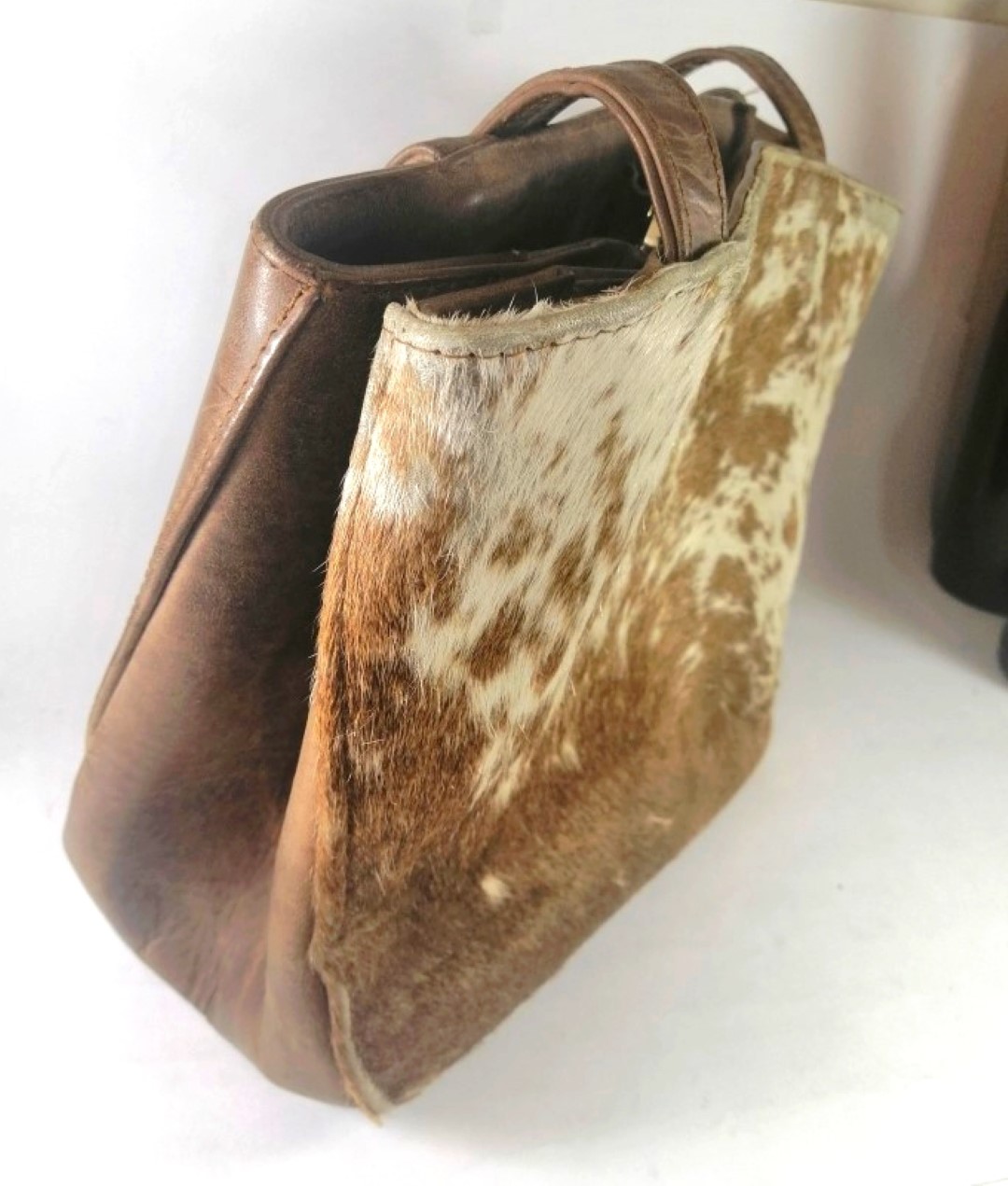 Bolso Retro de dama años 80s CAMPIRANA, ARTESANAL, PIEL - Image 6