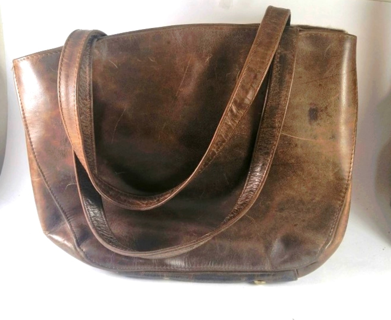 Bolso Retro de dama años 80s CAMPIRANA, ARTESANAL, PIEL - Image 5