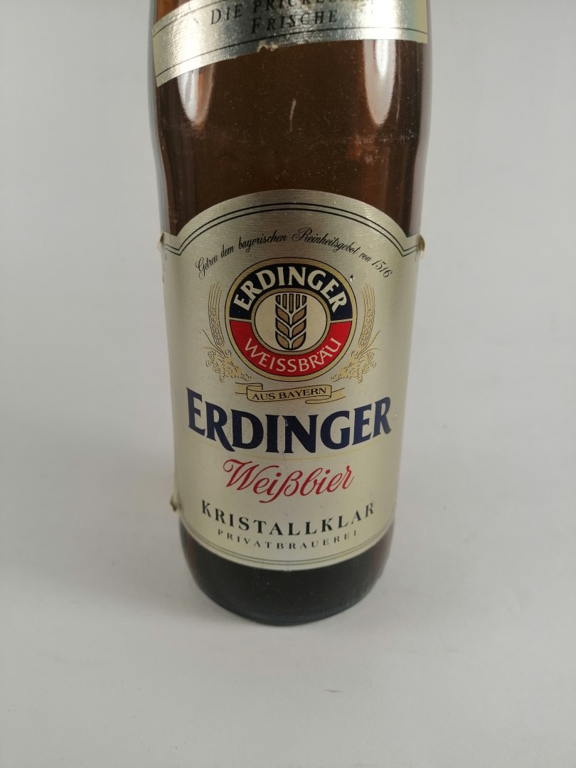 BOTELLA DE CERVEZA RETRO. ERDINGER, MIT FEINER HEFE. ALEMANIA - Image 3