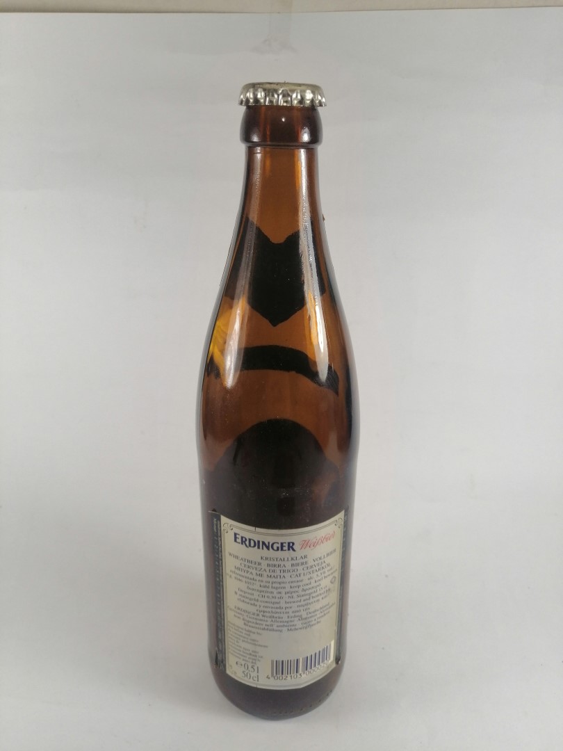 BOTELLA DE CERVEZA RETRO. ERDINGER, MIT FEINER HEFE. ALEMANIA - Image 4