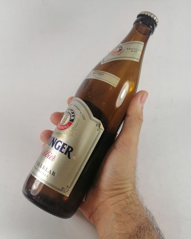 BOTELLA DE CERVEZA RETRO. ERDINGER, MIT FEINER HEFE. ALEMANIA - Image 6