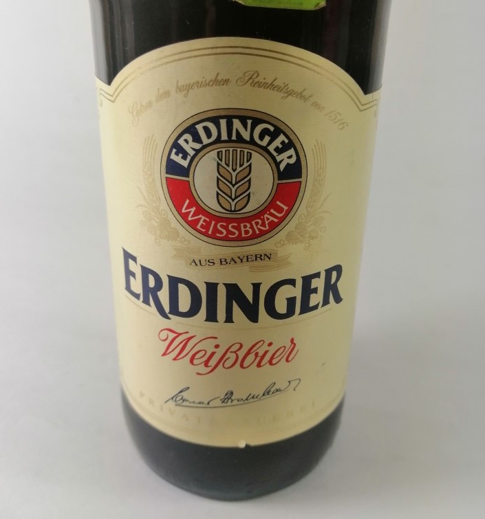 BOTELLA DE CERVEZA RETRO. ERDINGER KRISTALLKAR. ALEMANIA - Image 3