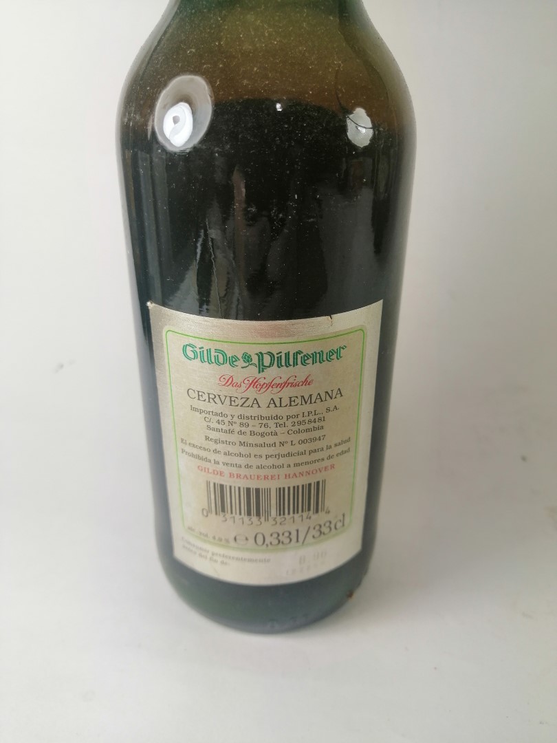 BOTELLA DE CERVEZA RETRO. GILDE PILSENER 1995 ALEMANIA - Image 6