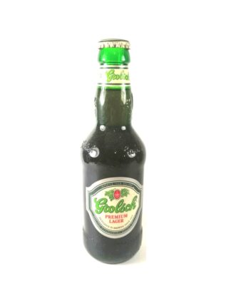 BOTELLA DE CERVEZA RETRO. GROLSCH PREMIUM AÑOS 90s VERDE (HOLANDA)