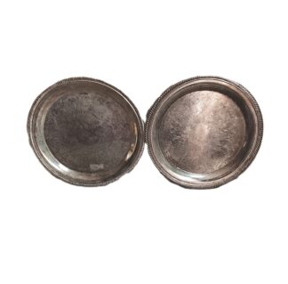 Bandejas antiguas, años 60s ISC. Baño de plata. 30cms