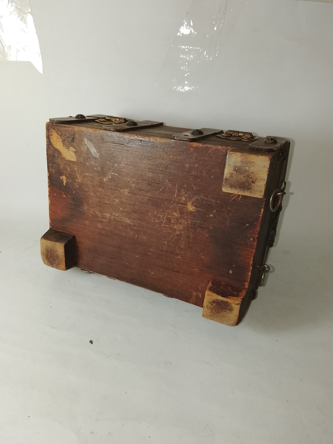 Alhajero Antiguo. Años 60s, Madera Cofre Del Tesoro - Image 6