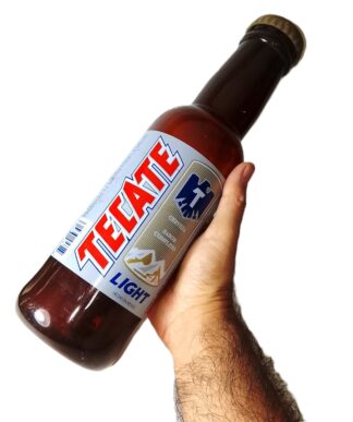 Botella Retro Promocional Gigante Tecate Light Twist Gigante