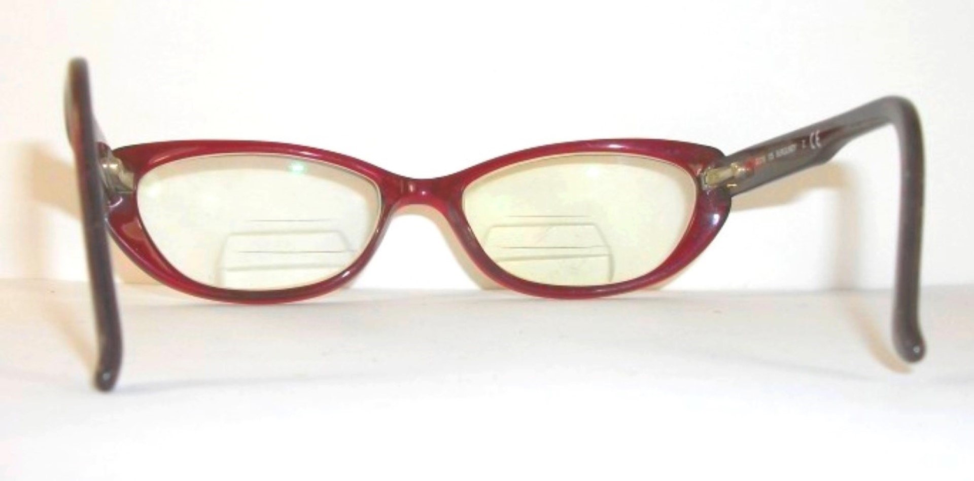 Genuinas Gafas Vintage Armazón Burgundy 1990s /mundo Hípster - Image 8