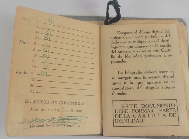 ANTIGUA CARTILLA MILITAR 1946 DE LAS PRIMERAS CON FIRMAS DE GENERALES - Image 3