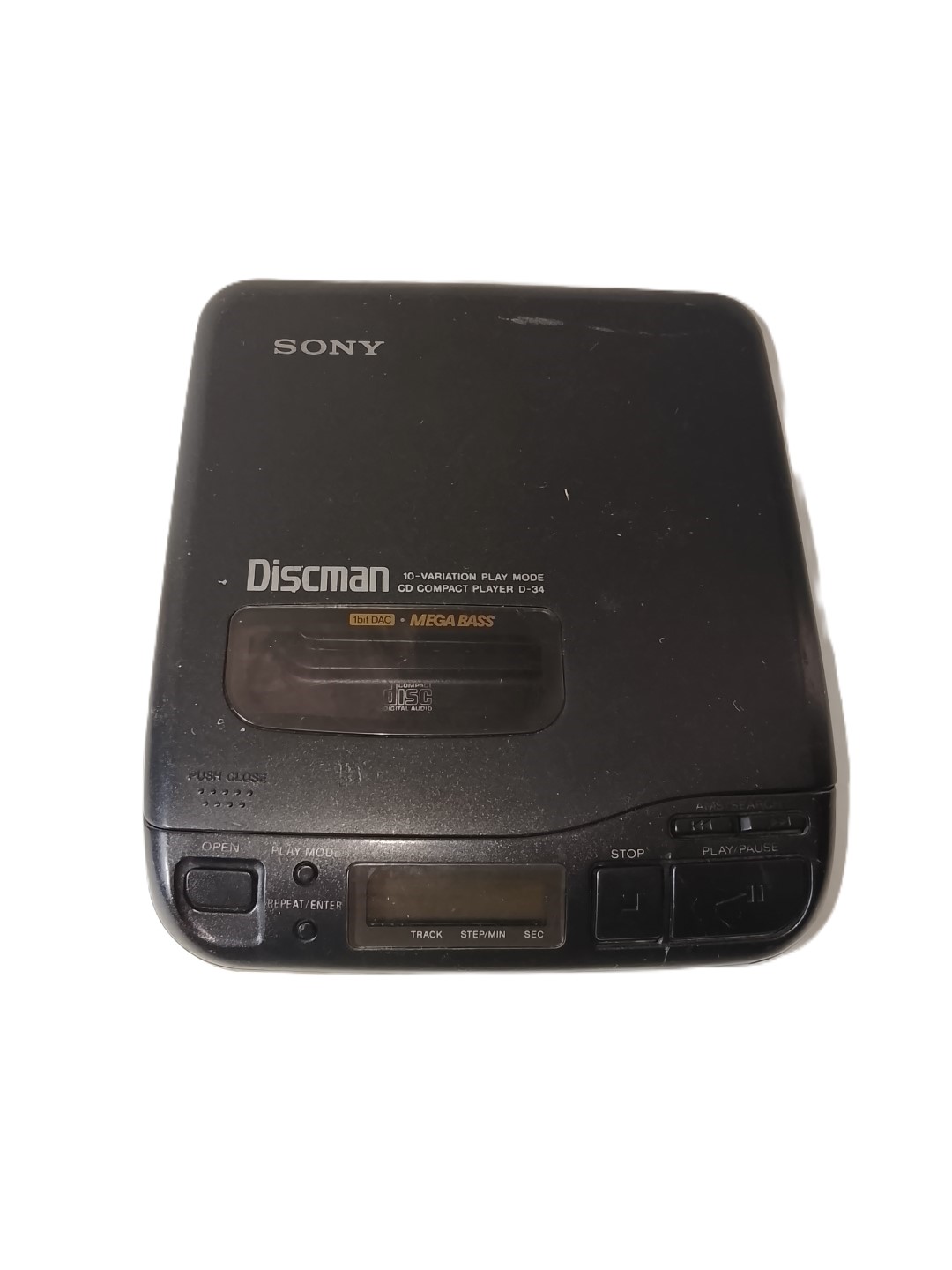 Discman Sony D-34 Mega Bass No Funciona. Para Piezas