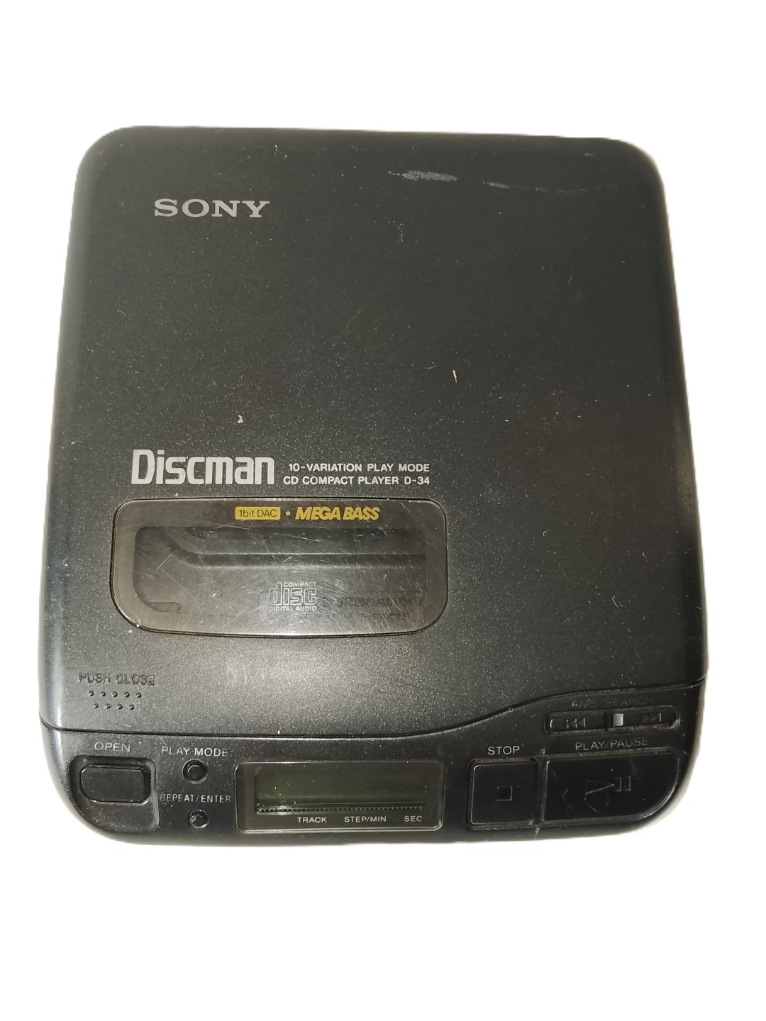 Discman Sony D-34 Mega Bass No Funciona. Para Piezas - Image 6