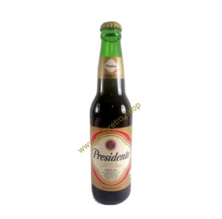 BOTELLA DE CERVEZA RETRO CERVEZA PRESIDENTE. REP. DOMINICANA