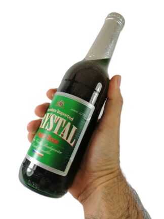 BOTELLA DE CERVEZA RETRO. CRYSTAL 1998, REPUBLICA CHECA