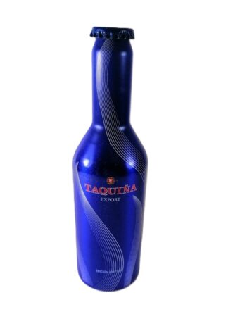 BOTELLA DE CERVEZA RETRO. COCTEL TAQUÑA, EDICION LIMITADA ALUMINIO. BOLIVIA 1999-2001