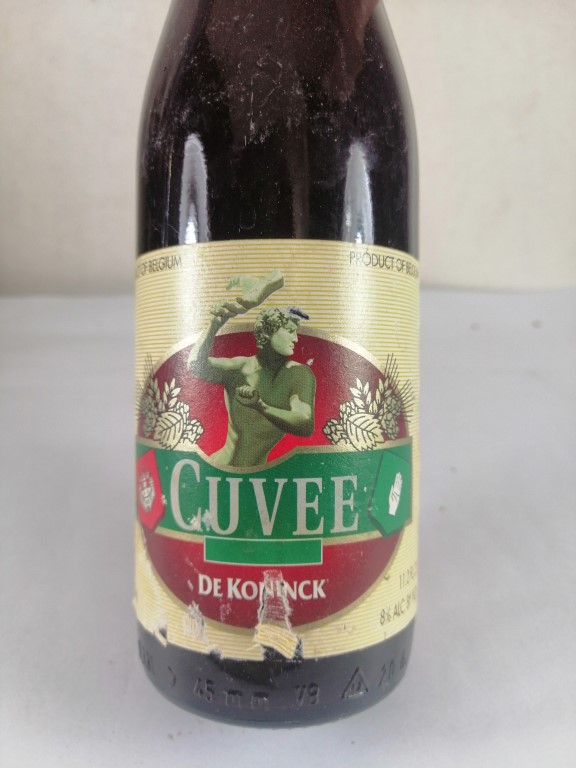 BOTELLA DE CERVEZA RETRO. CUVEE, DE KONINCK (BELGICA). AUN LLENA - Image 3