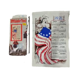 Genuino Calendario Retro Patriota 1976 De Tela jamas usado, / regala Nostalgia n2