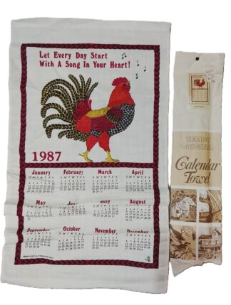 Autentico Calendario Retro 1987 Gallo Regala Nostalgia