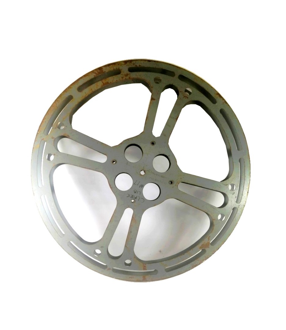 CARRETE DE CINE ANTIGUO 16mm AÑOS 40s 13 PULG. INSTITUCIONAL