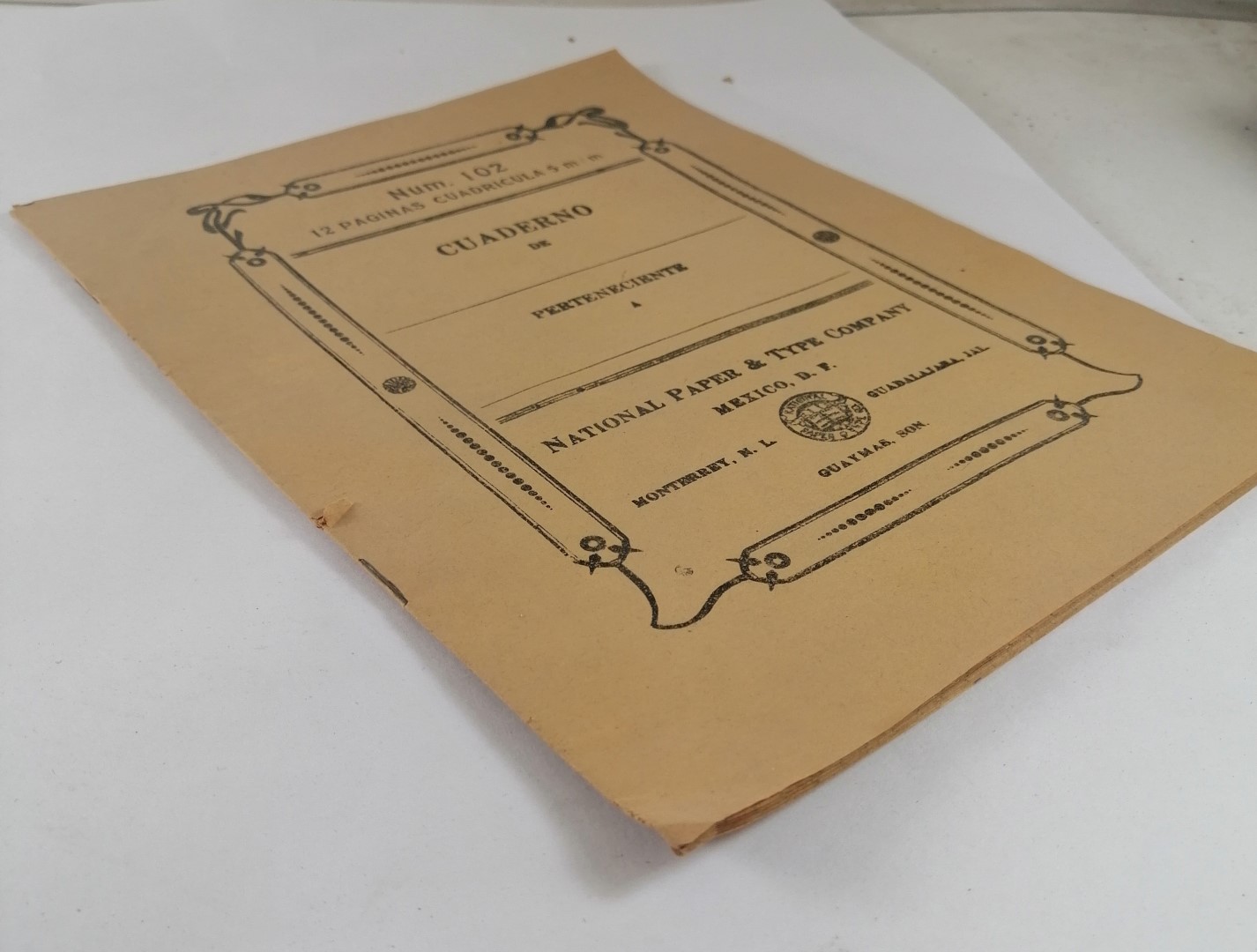 CUADERNO ESCOLAR ANTIGUO, AÑOS 20s JAMAS USADO - Image 4