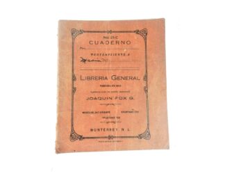 CUADERNO ESCOLAR ANTIGUO, AÑOS 30s MANUSCTRITO
