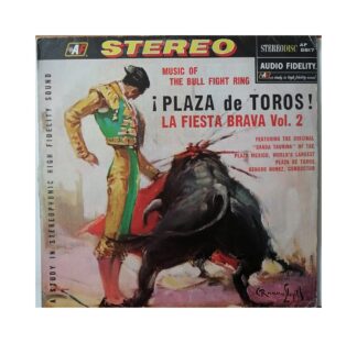 DISCO LP RETRO PLAZA DE TOROS, LA FIESTA BRAVA. PORTADA DE RUANO LLOPIS