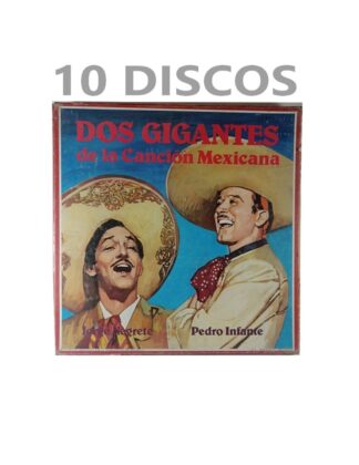 DISCOS LP RETRO. DOS GIGANTES DE LA CANCION MEXICANA PEDRO INFANTE Y JORGE NEGRETE 10 DISCOS