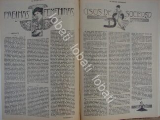 GACETA, REVISTA ANTIGUA " PAGINAS FEMENINAS" 1910 /71