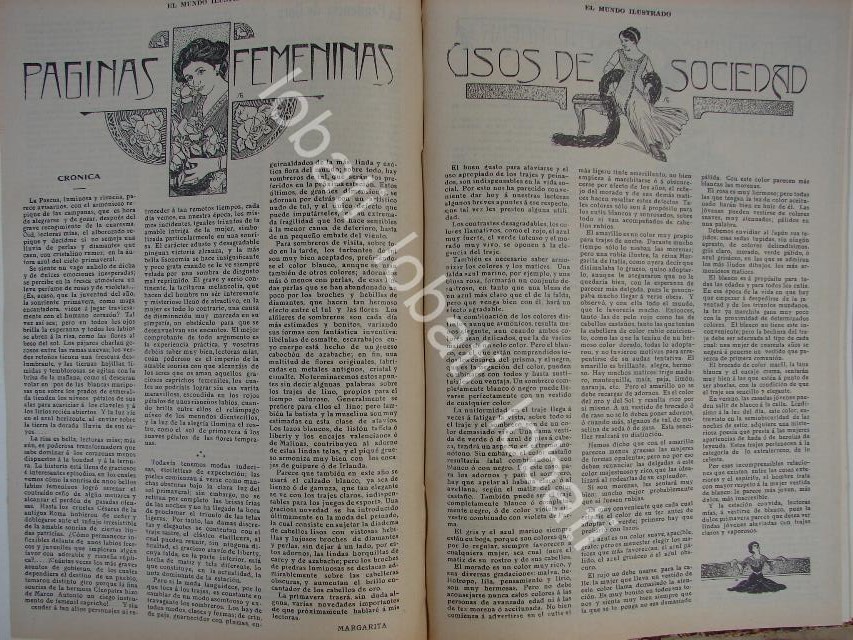 GACETA, REVISTA ANTIGUA " PAGINAS FEMENINAS" 1910 /71