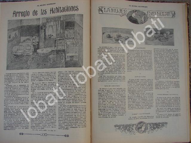 GACETA, REVISTA ANTIGUA " PAGINAS FEMENINAS" 1910 /72 - Image 2