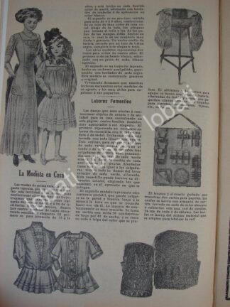 GACETA, REVISTA ANTIGUA " PAGINAS FEMENINAS" 1910 /72