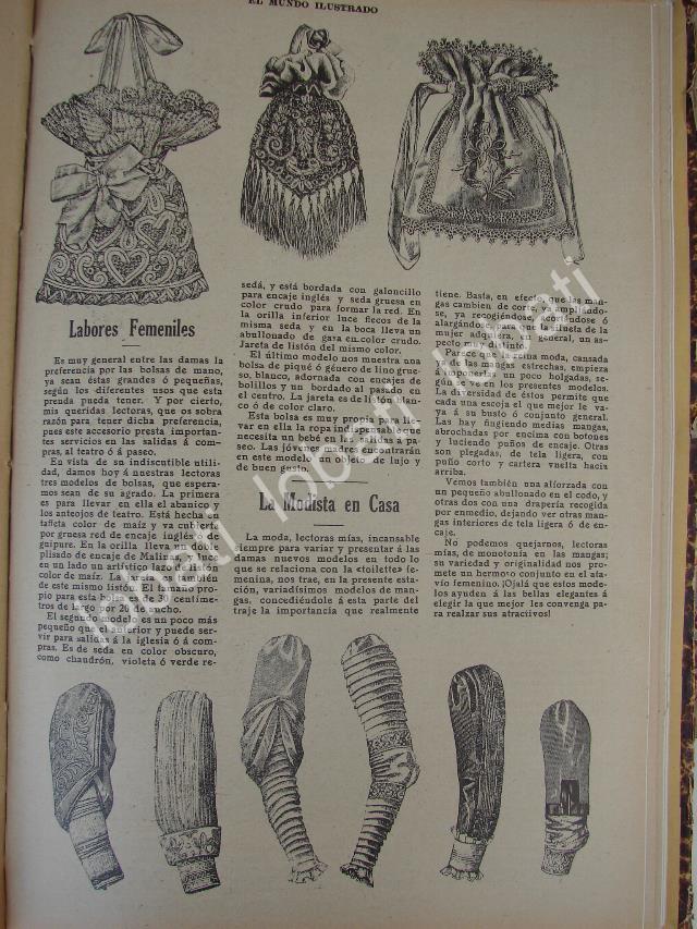 GACETA, REVISTA ANTIGUA " PAGINAS FEMENINAS" 1910 /73 - Image 3