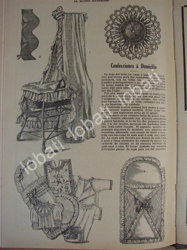 GACETA, REVISTA ANTIGUA " PAGINAS FEMENINAS" 1910 /74 - Image 5