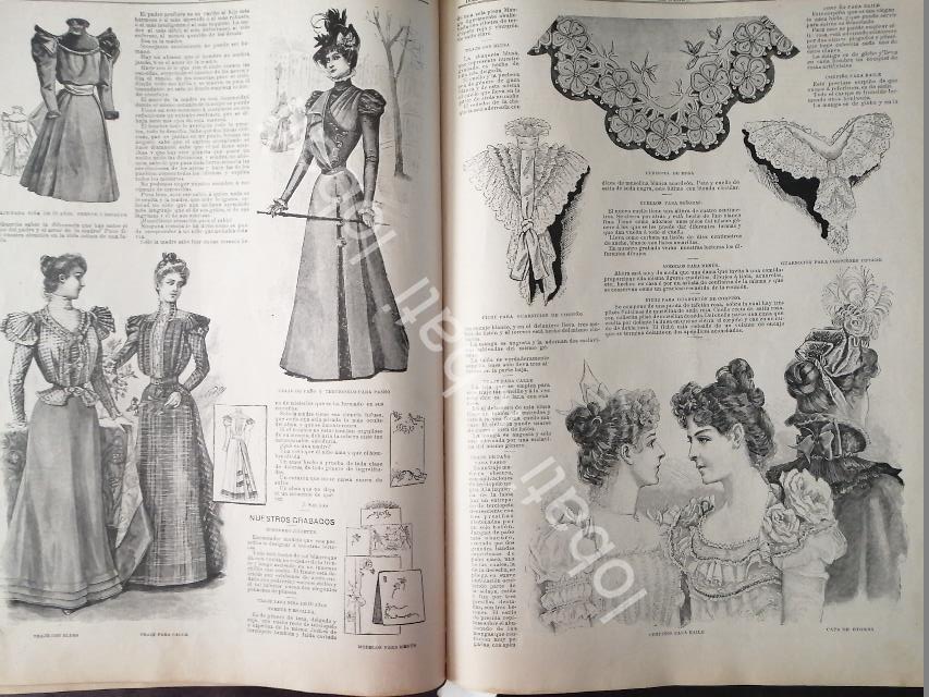 GACETA ANTIGUA 1898 PAGINAS DE LA MODA /6 - Image 2
