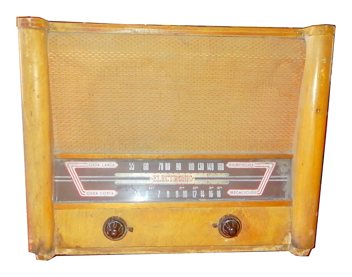RADIO ANTIGUO DE BULBOS, ELEKTRONIK. AÑOS 50s, CON FALLA. R4 - Image 2